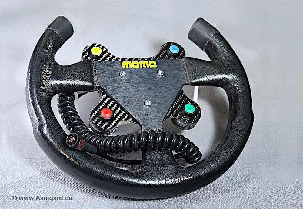 motorsport steering wheel with carbon composite plate
