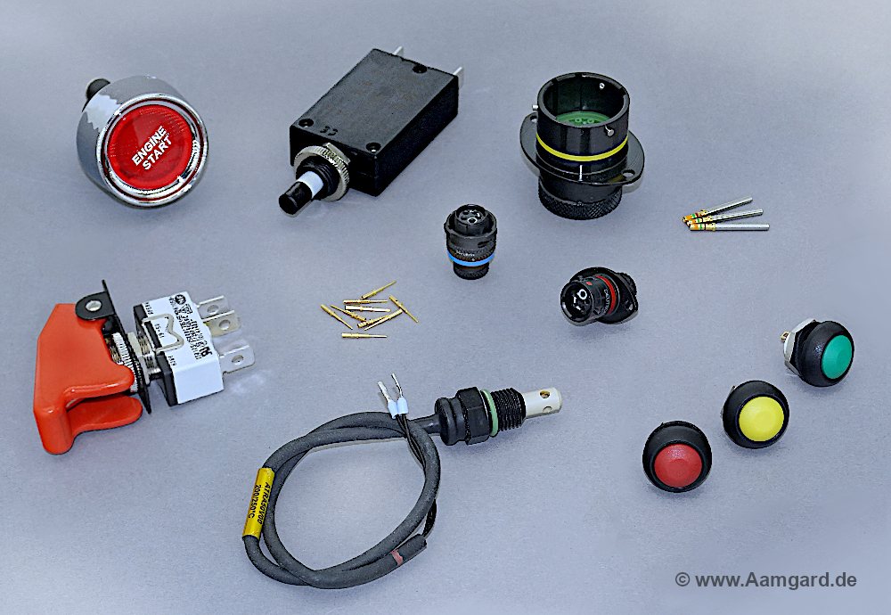 Deutsch motorsport connectors / Autosport connectors, switches relays