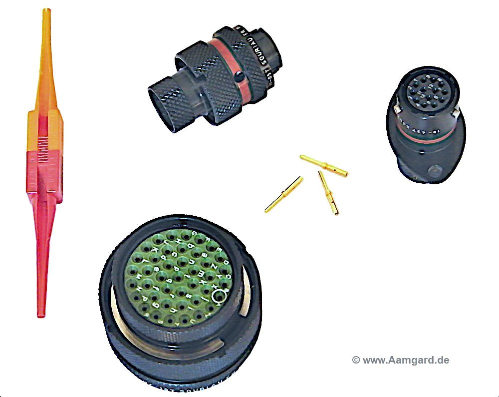 circular Autosport connectors from Deutsch and Souriau