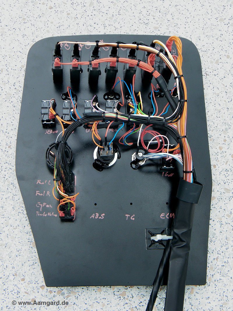 wiring of a classic dashboard