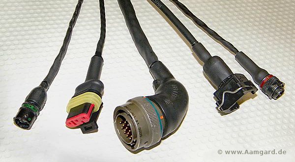connectors and cabling with MIL heatshrink 
