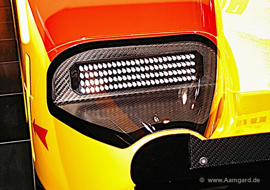 Aamgard combined taillight in the Porsche RS Spyder