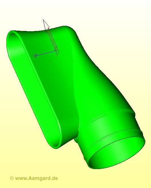 CAD model intake air duct