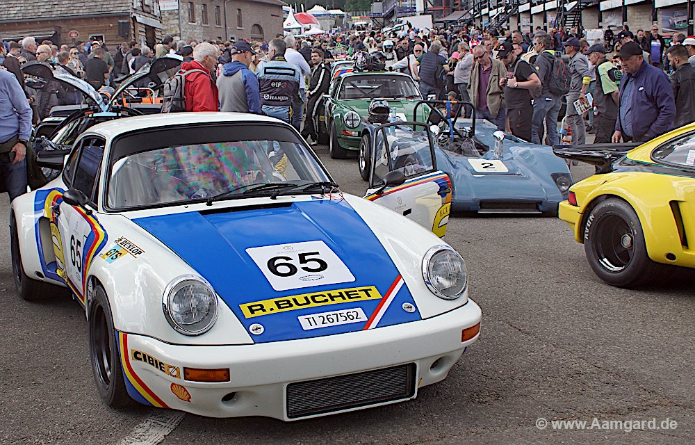 Porsche am Vorstart Spa Classic