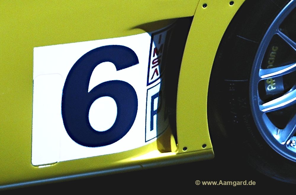 luminous start number plate / EL foil for Nurburgring 24h races